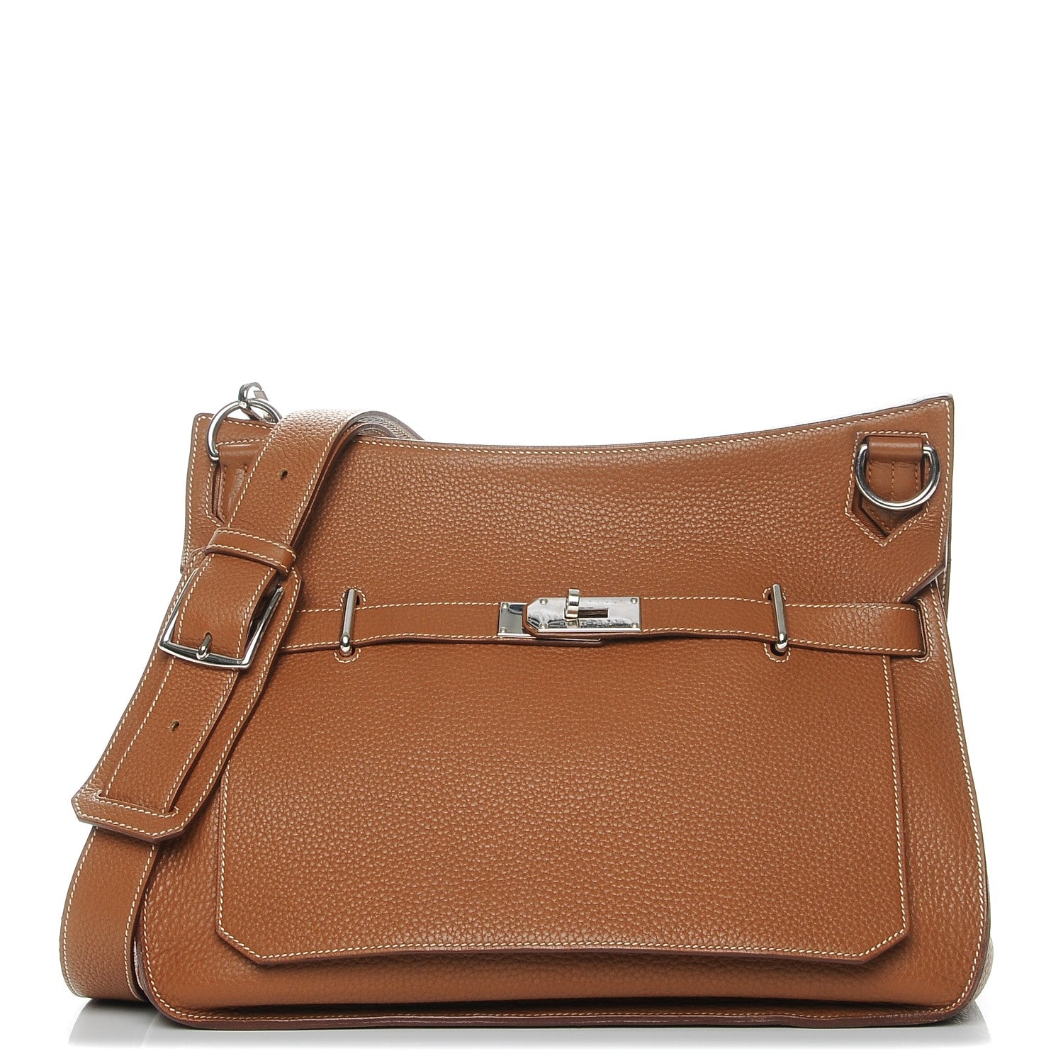 Hermes Taurillon Clemence Jypsiere 37 Gold 1 of 16