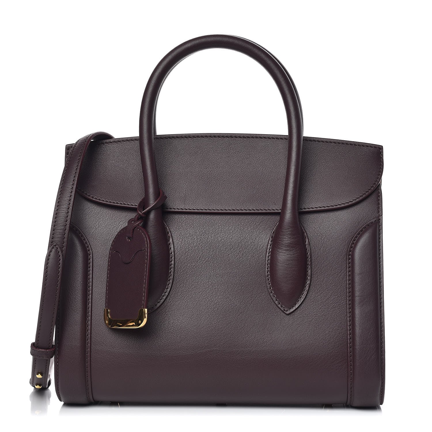 Alexander McQueen Sweet Calfskin Small Heroine 30 Burgundy 1 of 9