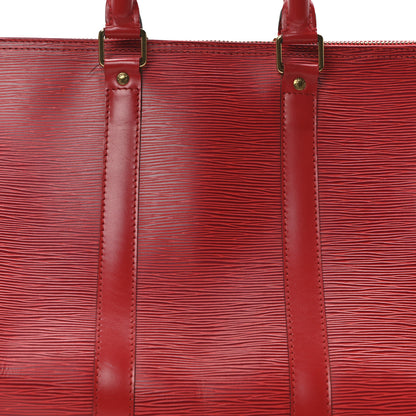 Louis Vuitton Epi Keepall 45 Castillan Red 13 of 17