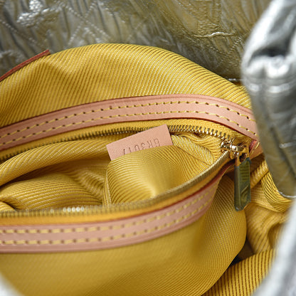 Louis Vuitton Jacquard Quilted Monogram Limelight Clutch GM Perle 7 of 9