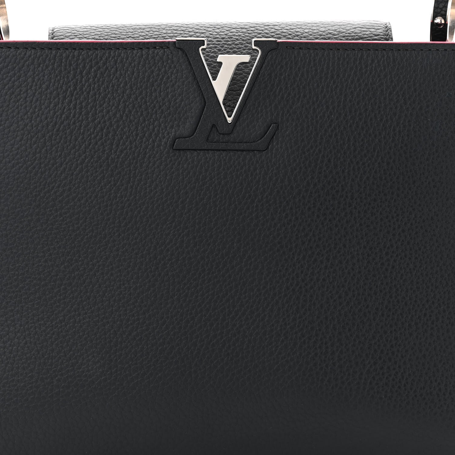 Louis Vuitton Taurillon Capucines MM Cobalt Fuchsia 7 of 10
