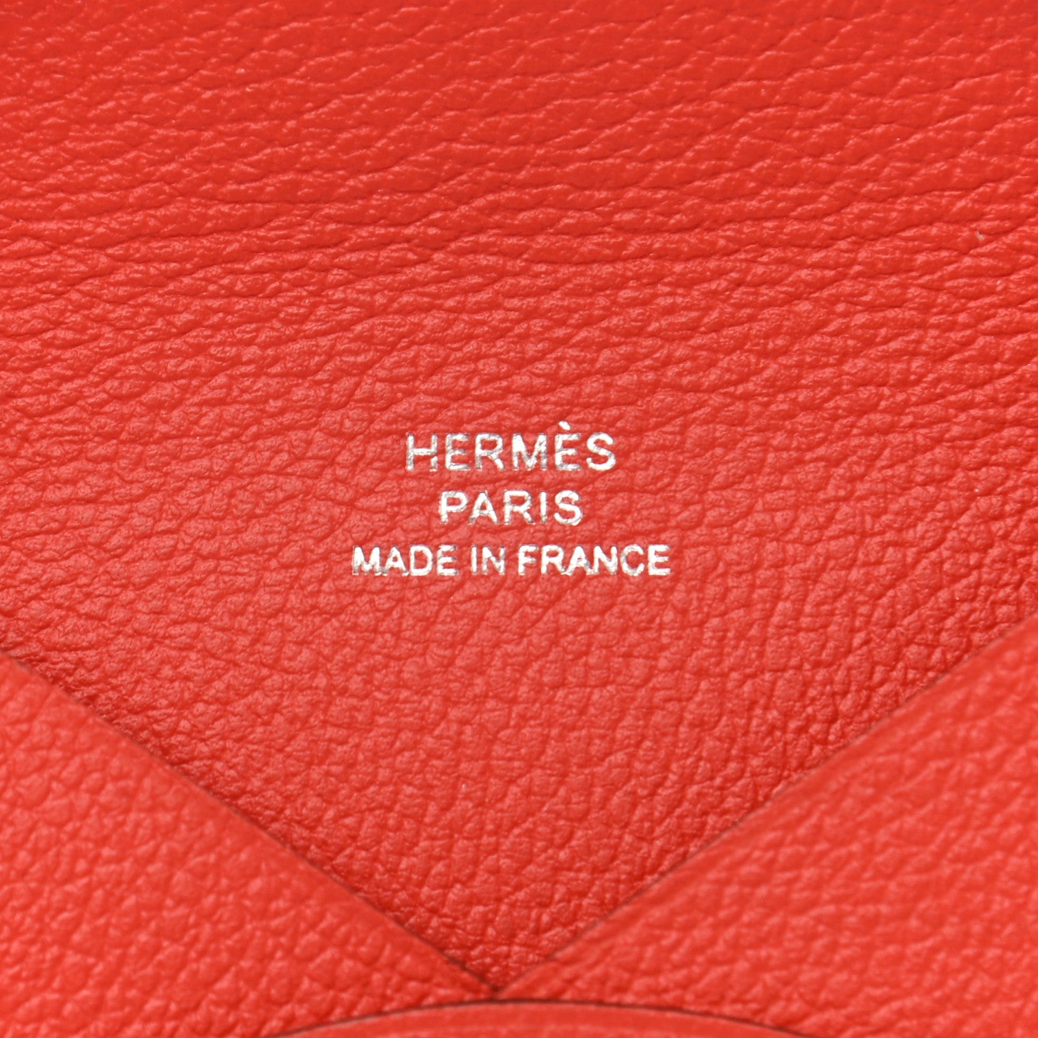 Hermes Evercolor Calvi Card Case Rouge de Coeur 6 of 8