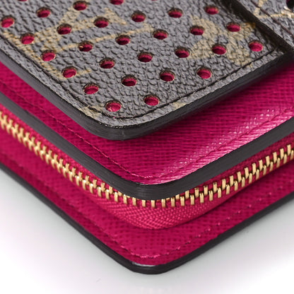 Louis Vuitton Monogram Perforated Compact Zipped Wallet Fuchsia 9 of 9