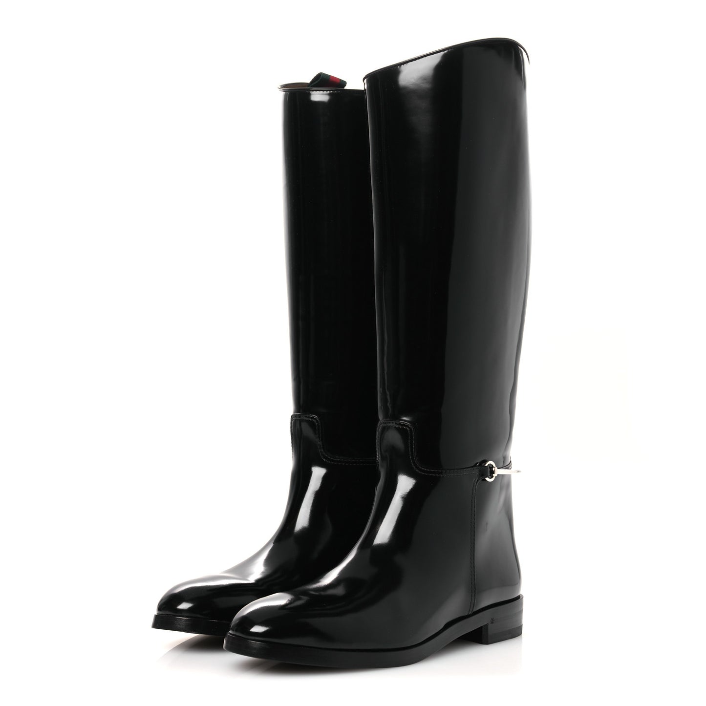 Brushed Calfskin Michelangelo Slim Horsebit Riding Boots 40 Black