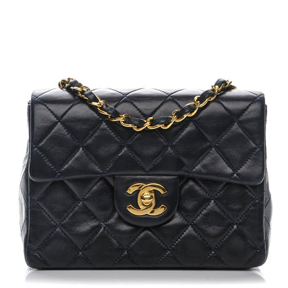 Chanel Lambskin Quilted Mini Square Flap Black 1 of 10