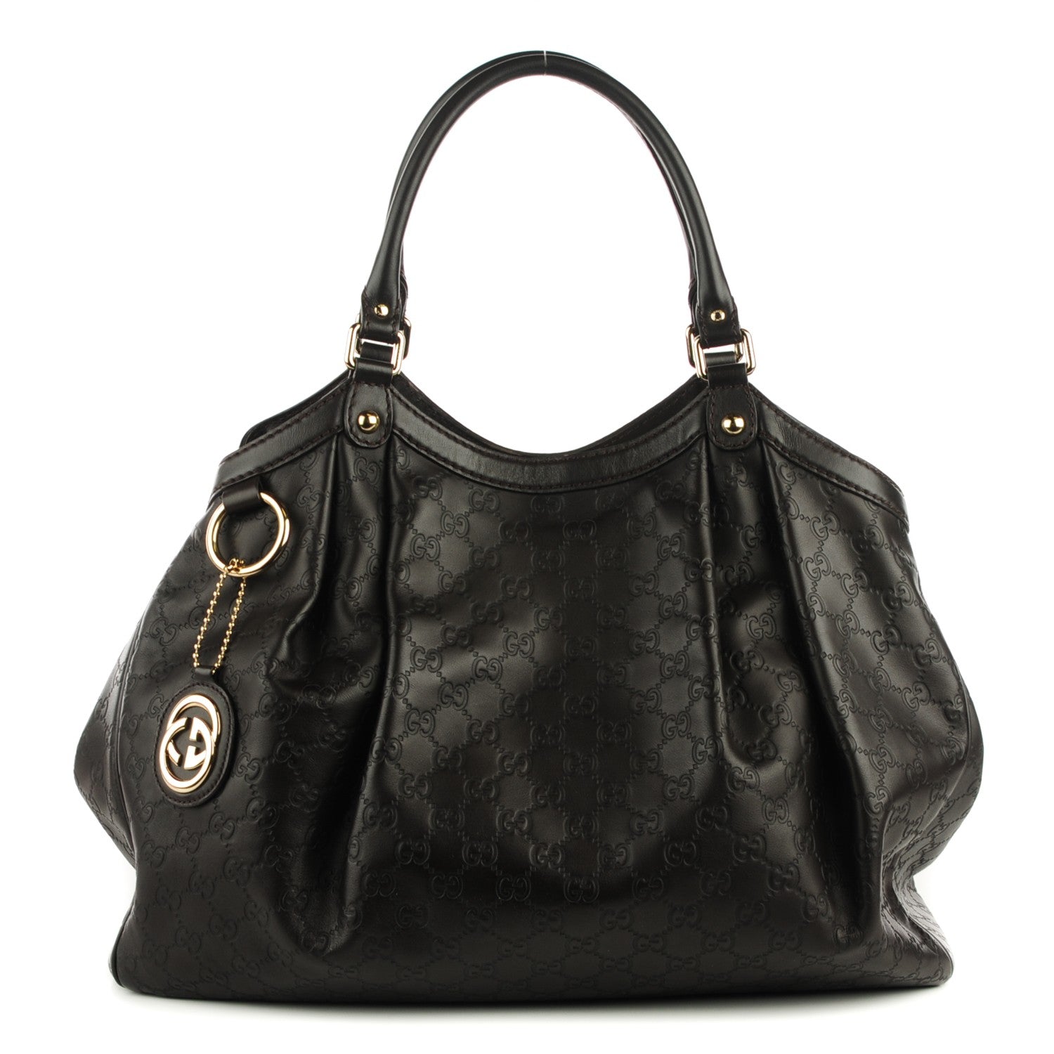 Gucci Guccissima Vitello Tender Large Sukey Tote Testa di Moro 1 of 7