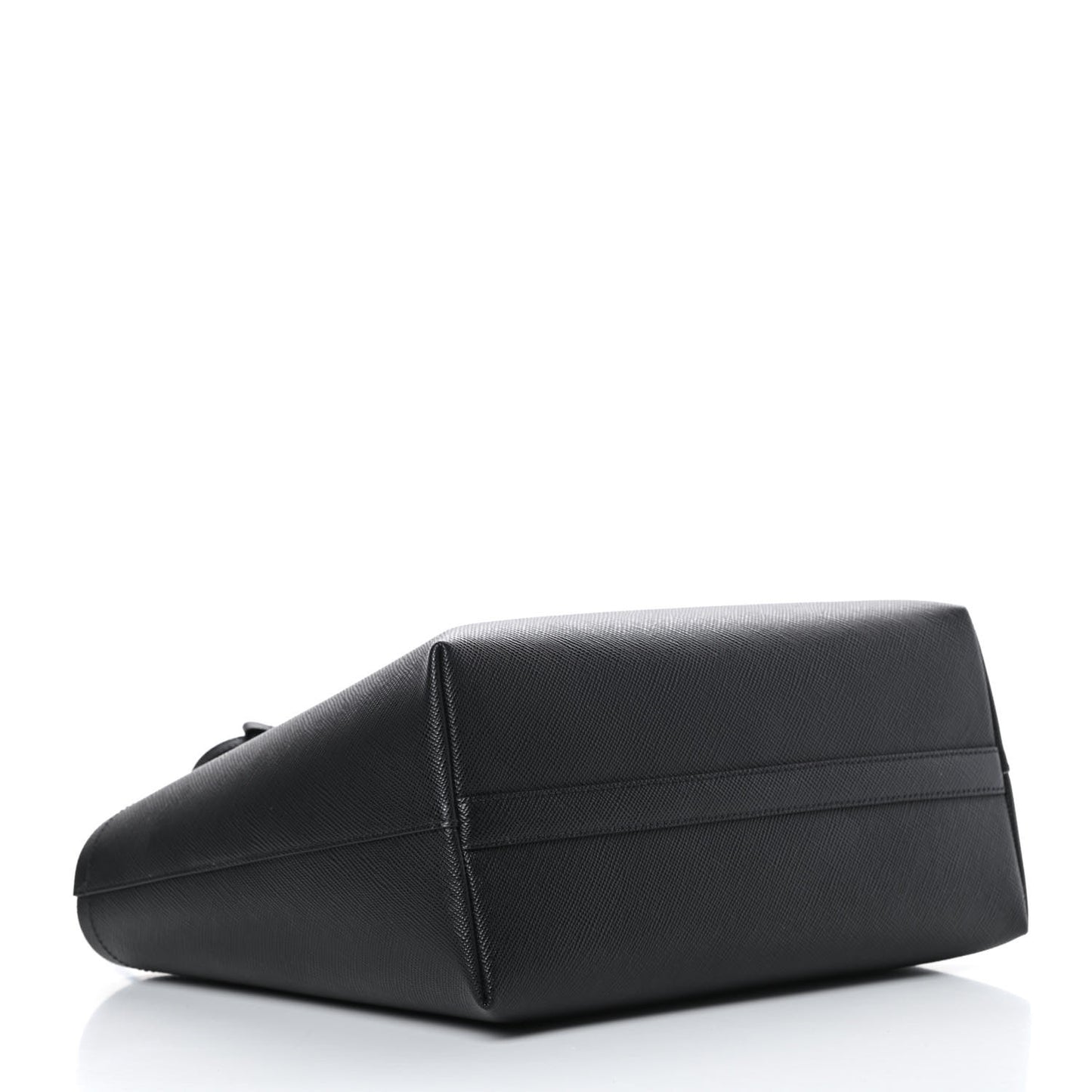 Saffiano Cuir Shopping Tote Black Fuoco