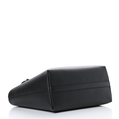 Prada Saffiano Cuir Shopping Tote Black Fuoco 5 of 12