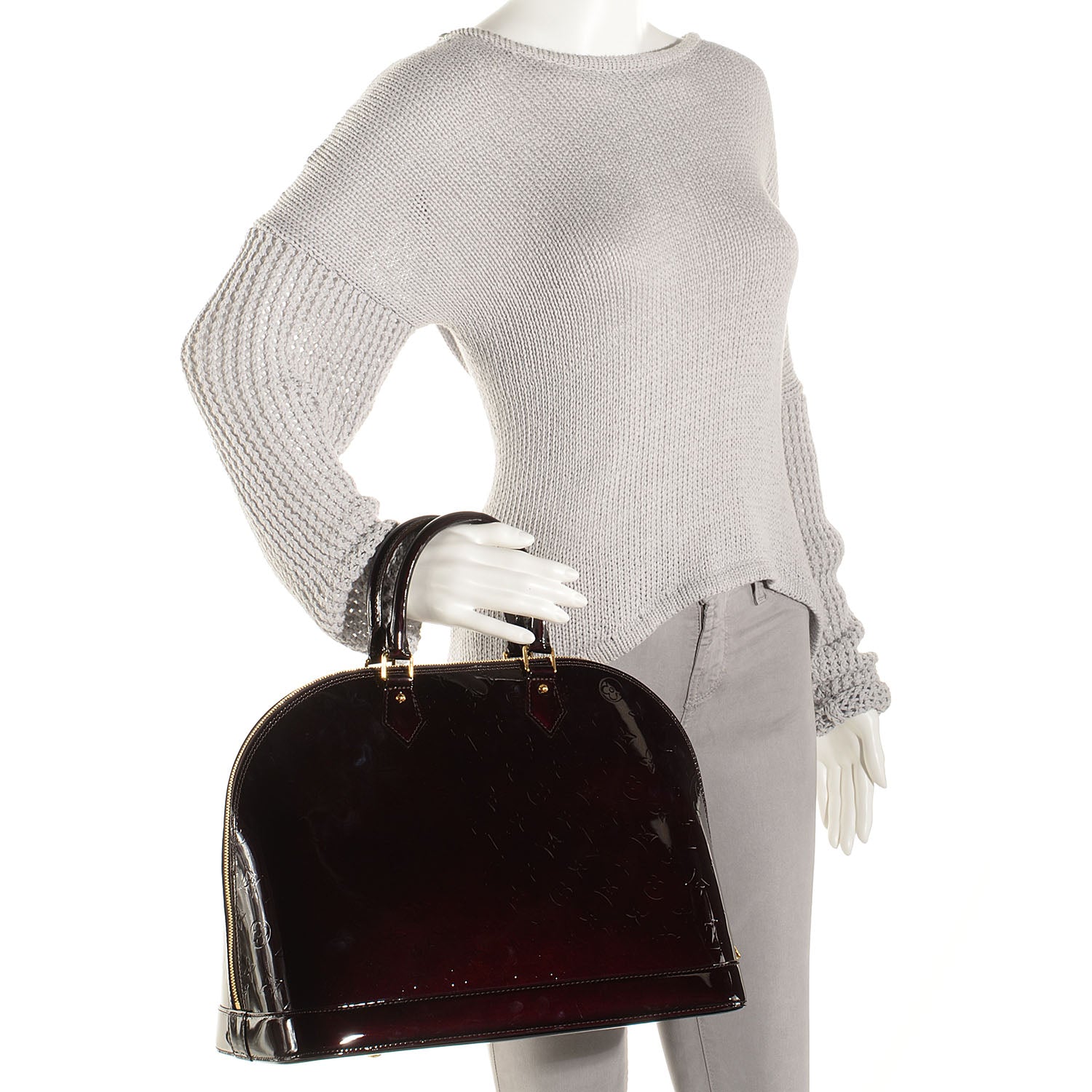 Louis Vuitton Vernis Alma GM Amarante 2 of 9