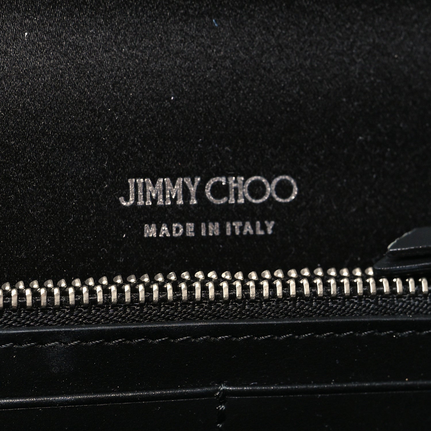 Jimmy Choo Snakeskin Embossed Chain Clutch Black Beige 6 of 9