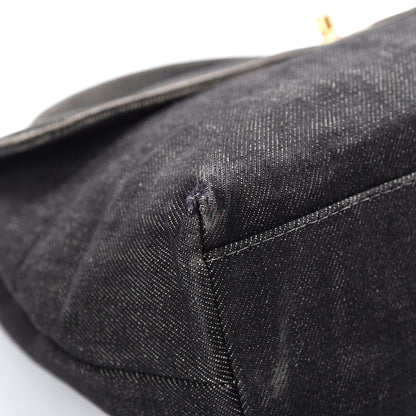Chanel Denim Jumbo Kelly Flap Black 11 of 20
