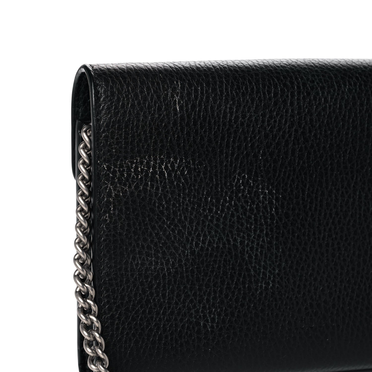 Gucci Calfskin Mini Dionysus Chain Wallet Black 10 of 12