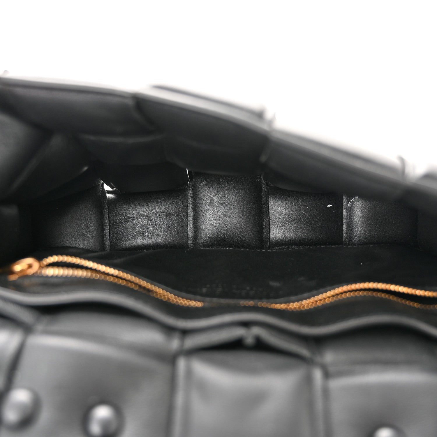 Bottega Veneta Lambskin Maxi Intreccio Padded Chain Cassette Crossbody Bag Black 5 of 10