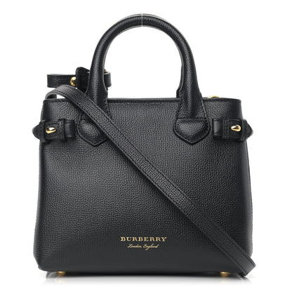 Burberry Derby Calfskin House Check Baby Banner Tote Black 1 of 10
