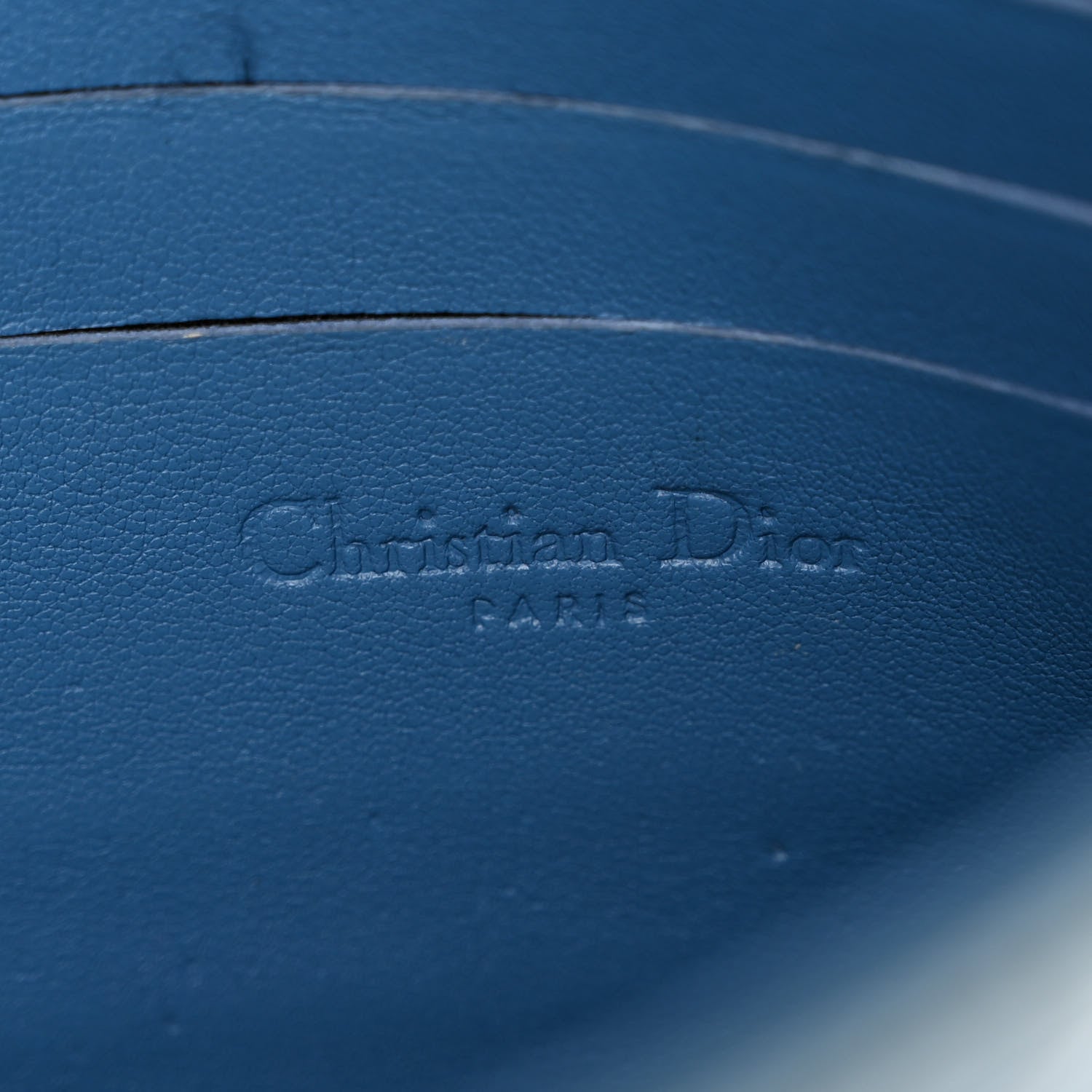 Christian Dior Patent Cannage New Lock Pouch Blue 6 of 11