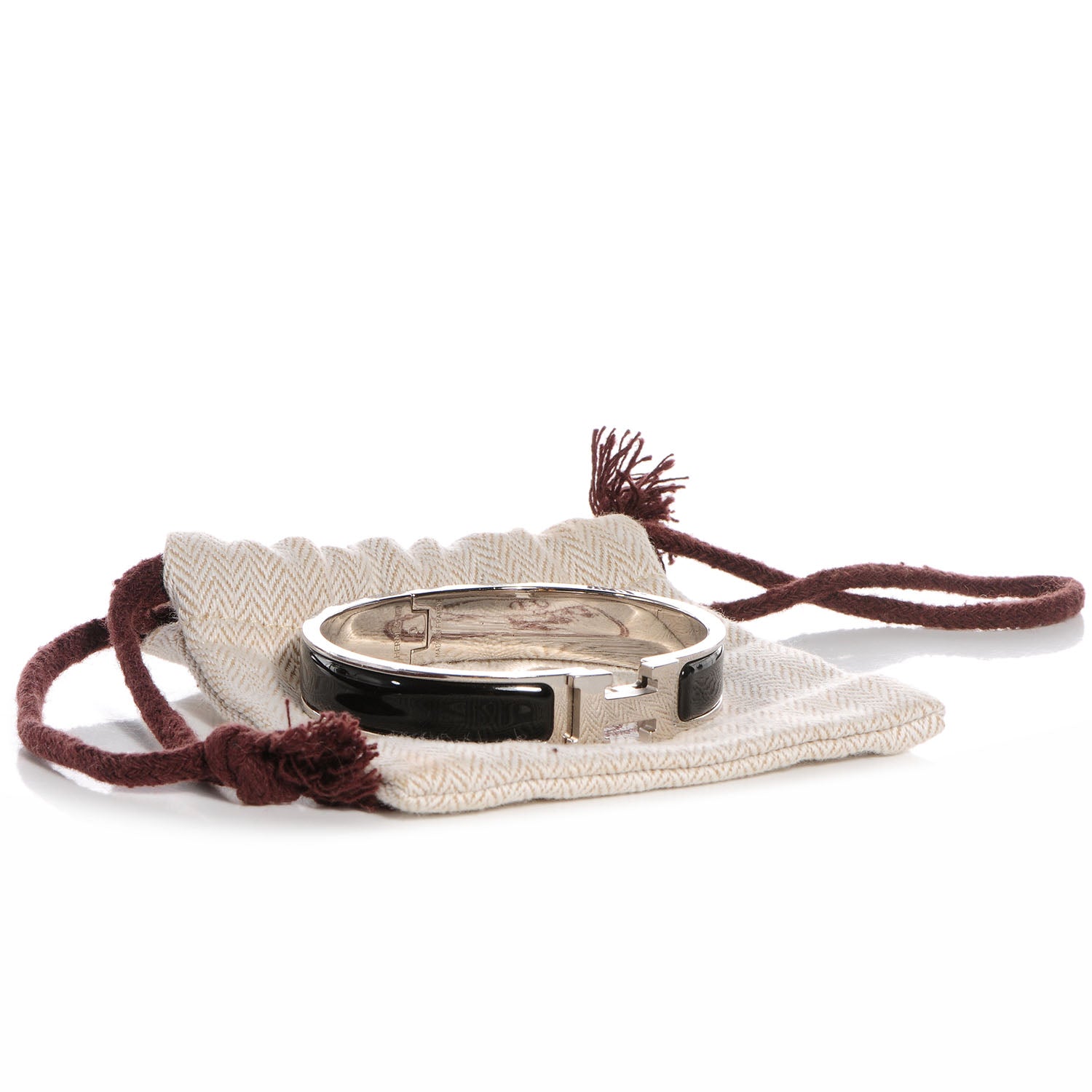 Hermes Enamel Narrow Clic Clac H Bracelet PM Black 5 of 5