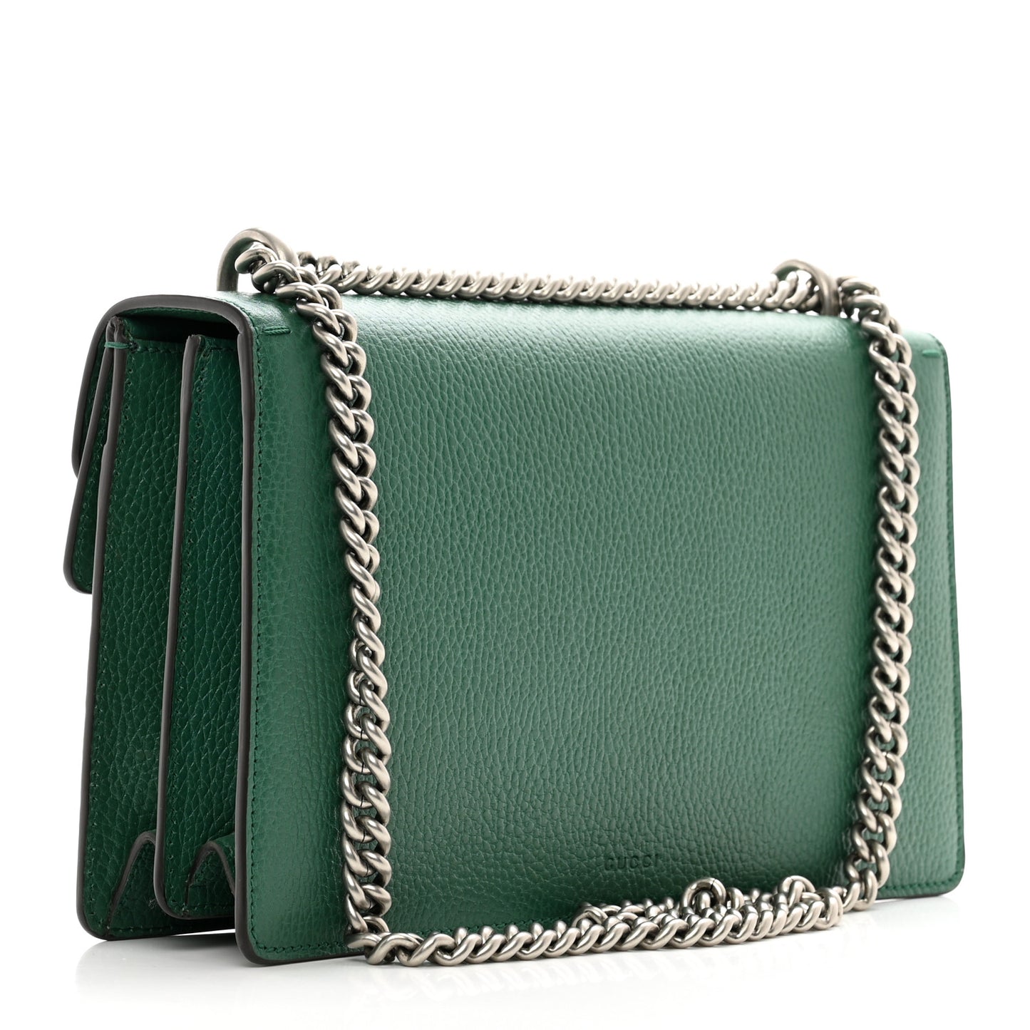 Pebbled Calfskin Small Dionysus Shoulder Bag Emerald
