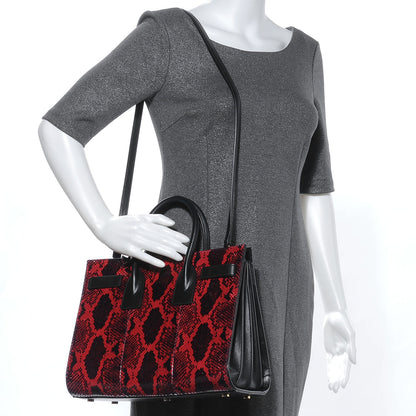 Saint Laurent Python Mini Sac de Jour Tote Ruby 2 of 8