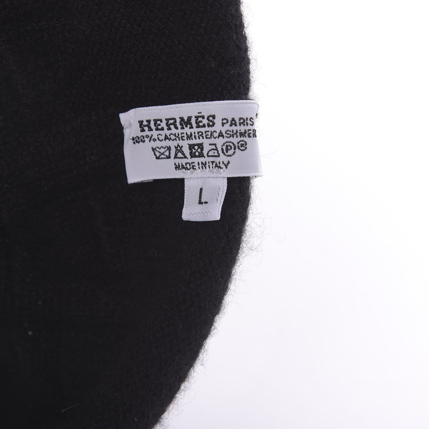 Hermes Cashmere Mens Beanie Hat L Marine 4 of 4