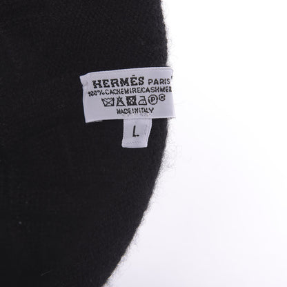 Hermes Cashmere Mens Beanie Hat L Marine 4 of 4