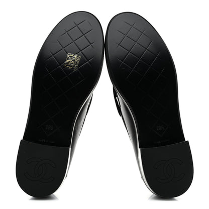 Chanel Lambskin Quilted CC Turnlock Loafers 39.5 Black 6 of 10
