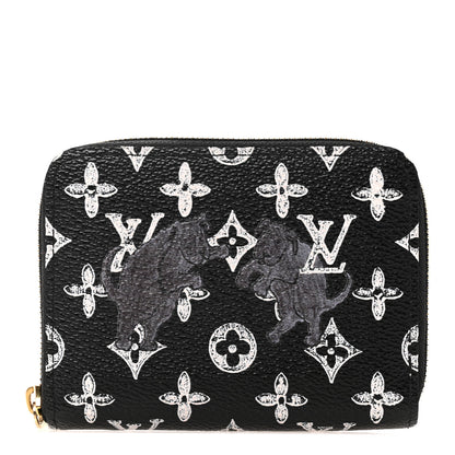 Louis Vuitton Catogram Zippy Coin Purse Black 1 of 8