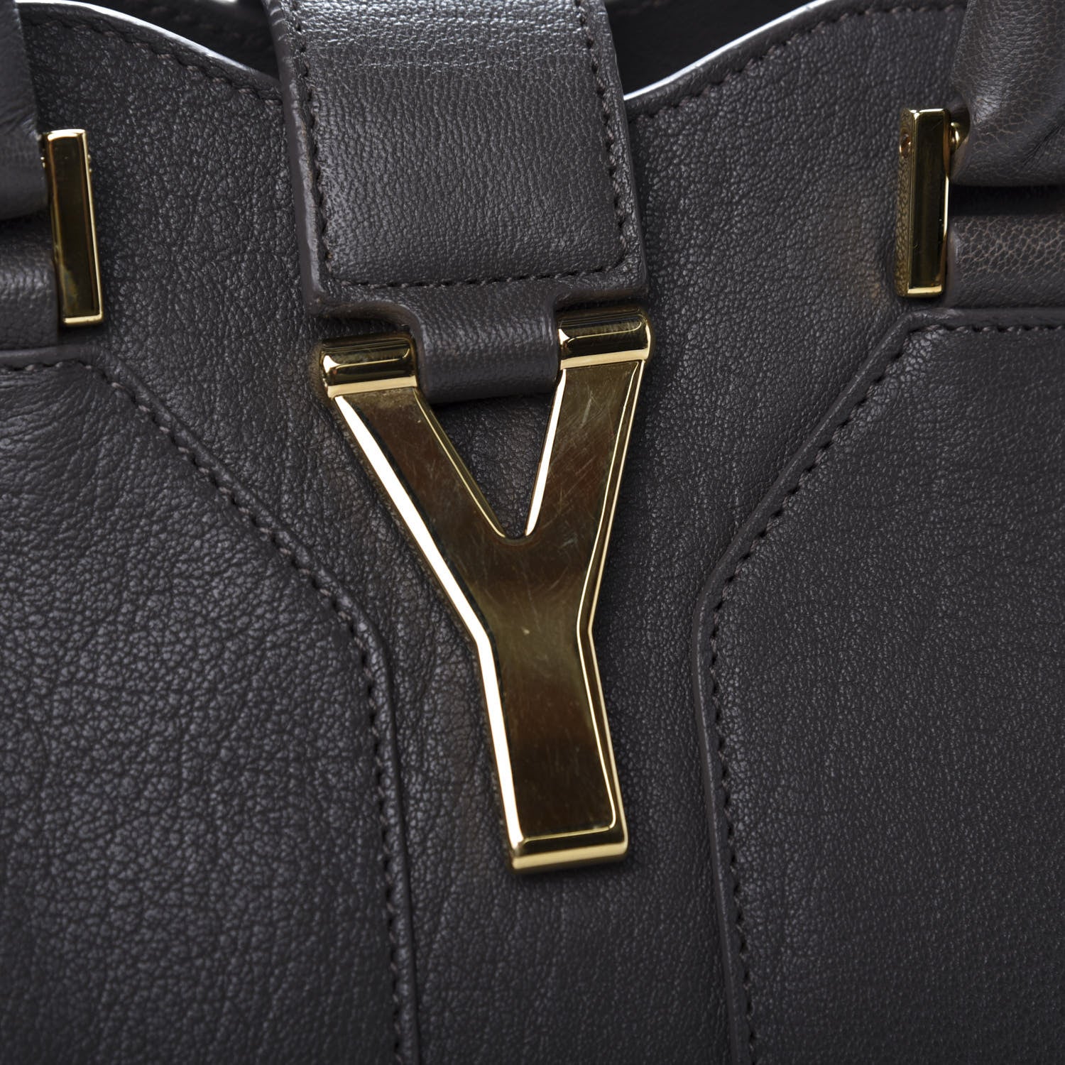 Saint Laurent Sheepskin Medium Cabas ChYc Grey 11 of 11