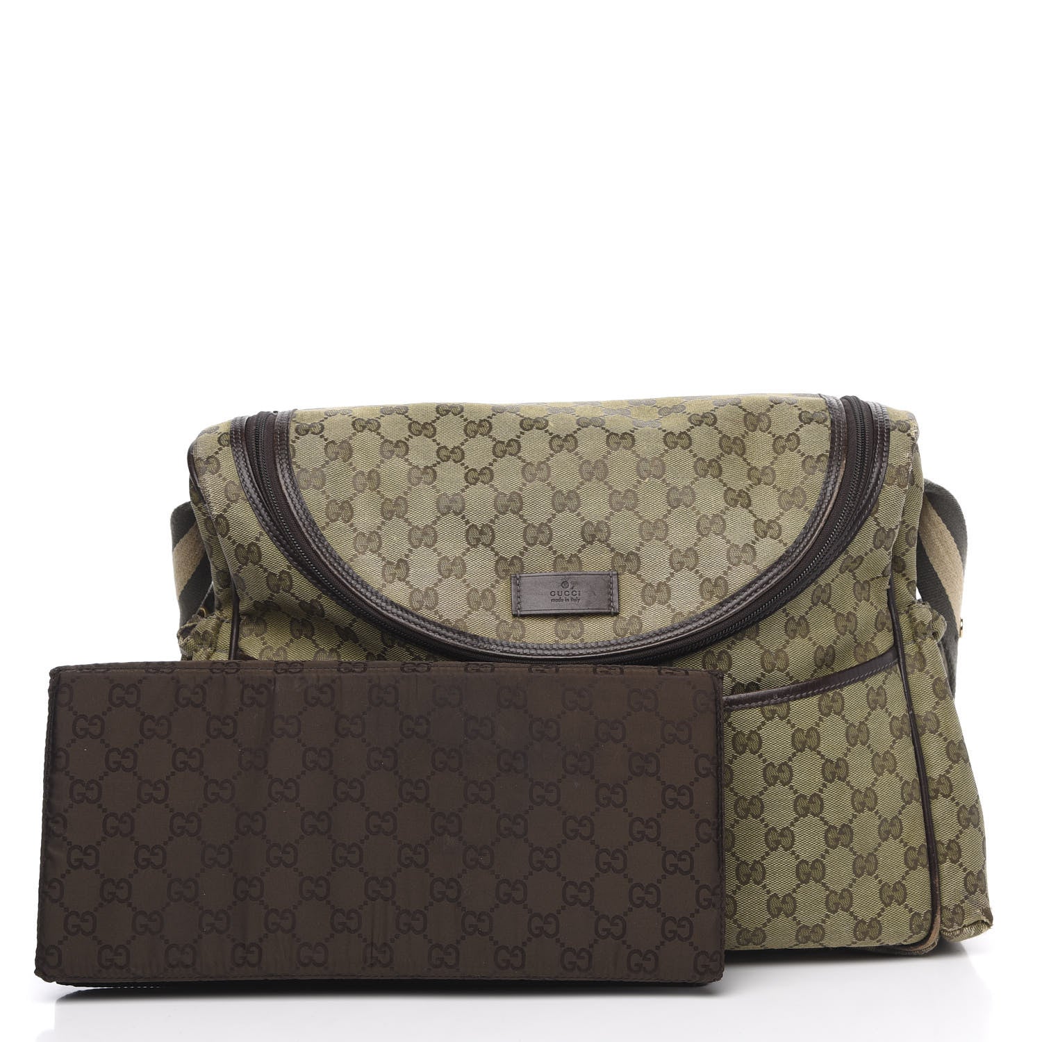 Gucci Monogram Large Diaper Bag Dark Brown 2 of 22