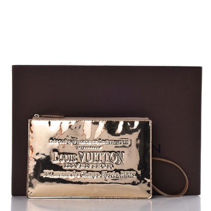 Louis Vuitton Monogram Miroir Inventeur Pochette Plat Dore Gold 8 of 8