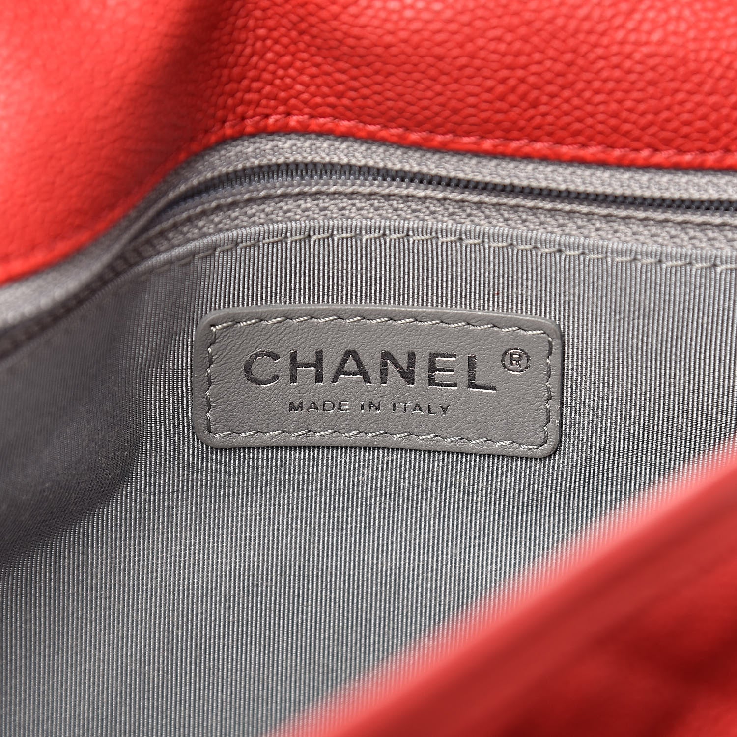 Chanel Caviar Quilted Medium French Riviera Flap Red 6 of 11