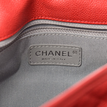 Chanel Caviar Quilted Medium French Riviera Flap Red 6 of 11