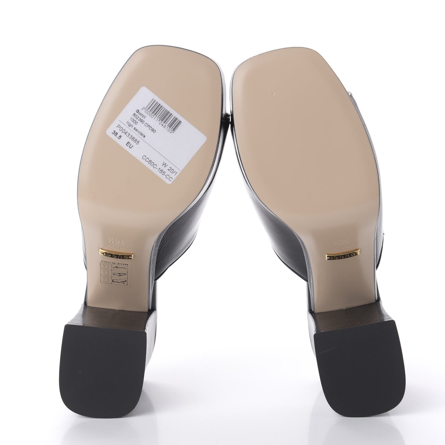 Gucci Granada Kid Houdan Platform Slide Sandals 36.5 Black 5 of 9