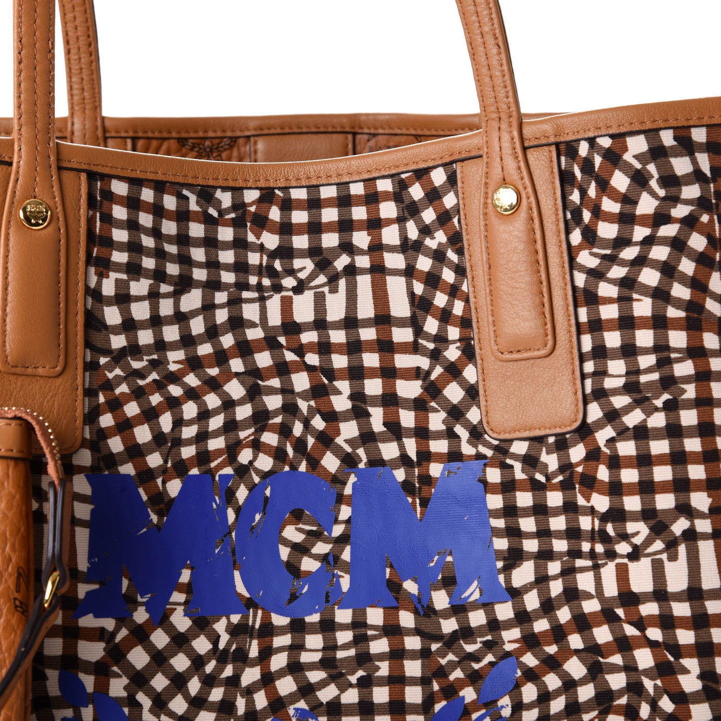 Visetos Medium Liz Reversible Shopper Tote Cognac
