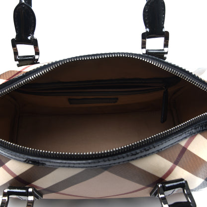 Burberry Supernova Check Small Chester Bowling Bag Black 5 of 12