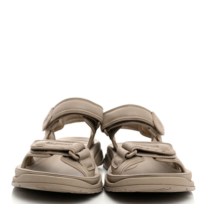 Balenciaga Fake Leather Mens Tourist Sandals 42 Taupe 2 of 9