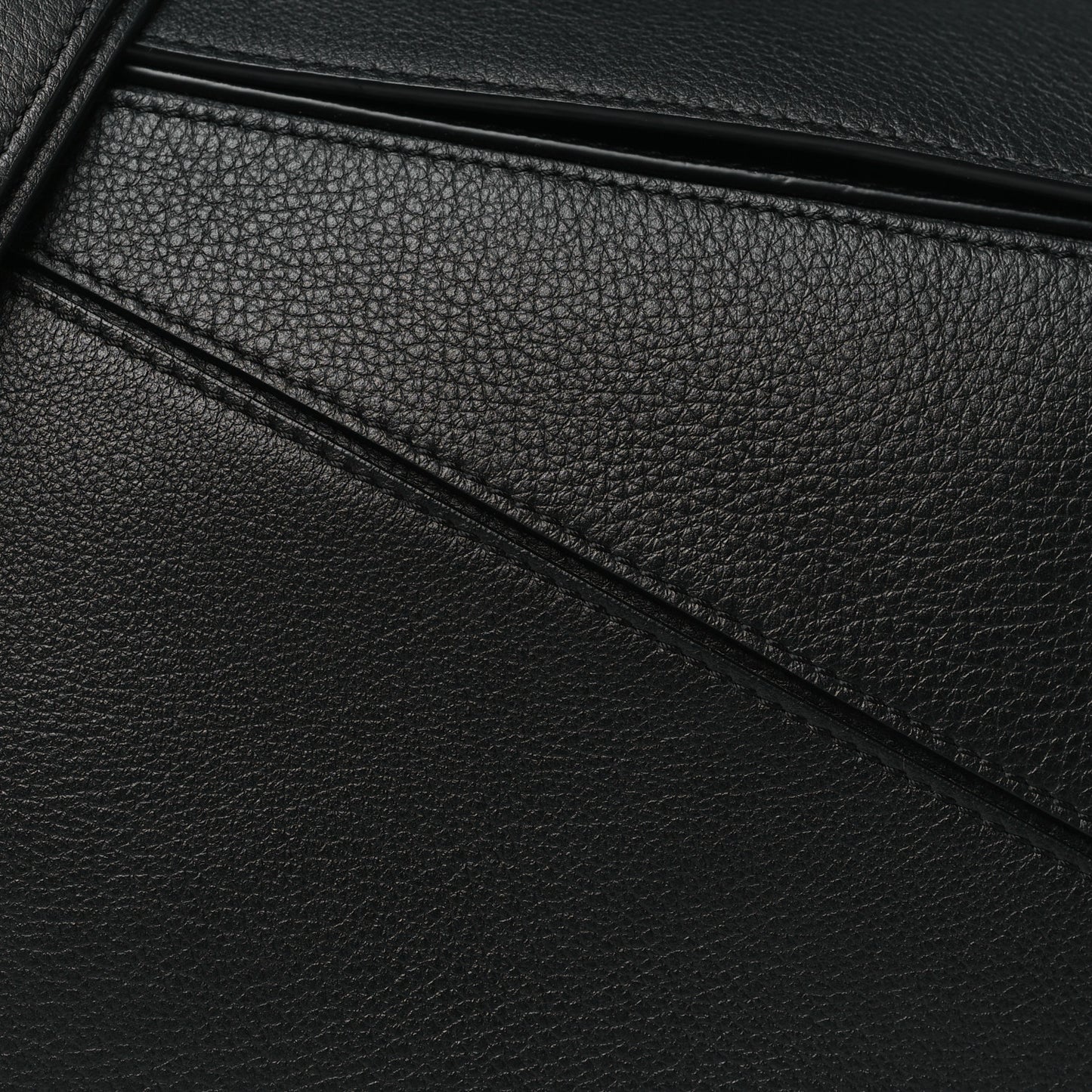 Calfskin Medium Puzzle Bag Black