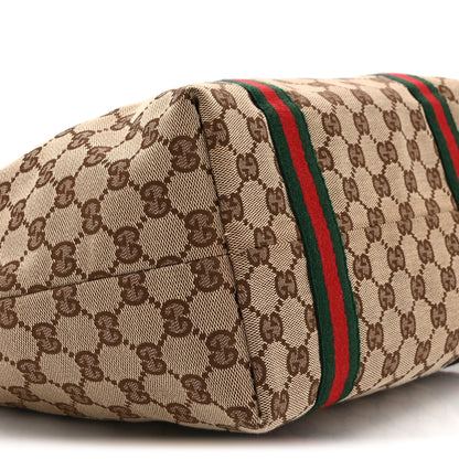 Gucci Monogram Medium Jolicoeur Tote Dark Brown 9 of 10