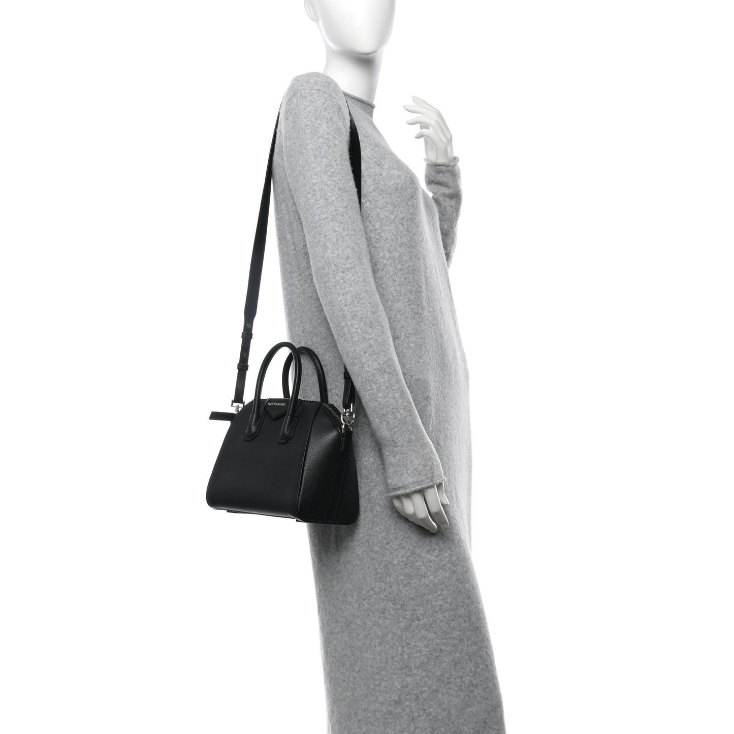 Sugar Goatskin Mini Antigona Black