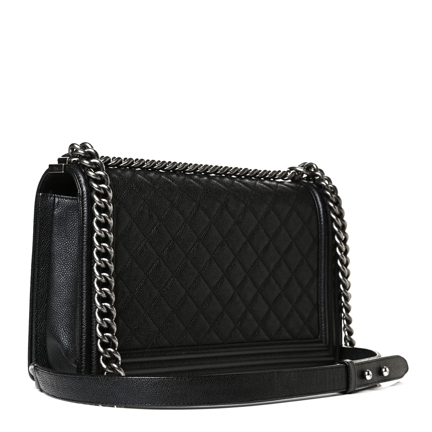 Chanel Caviar Quilted New Medium Boy Flap Black 2 of 8