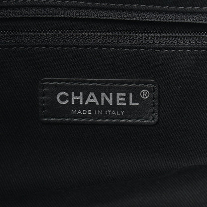 Chanel Canvas Extra Large Double Face Shopping Tote Black 5 of 9