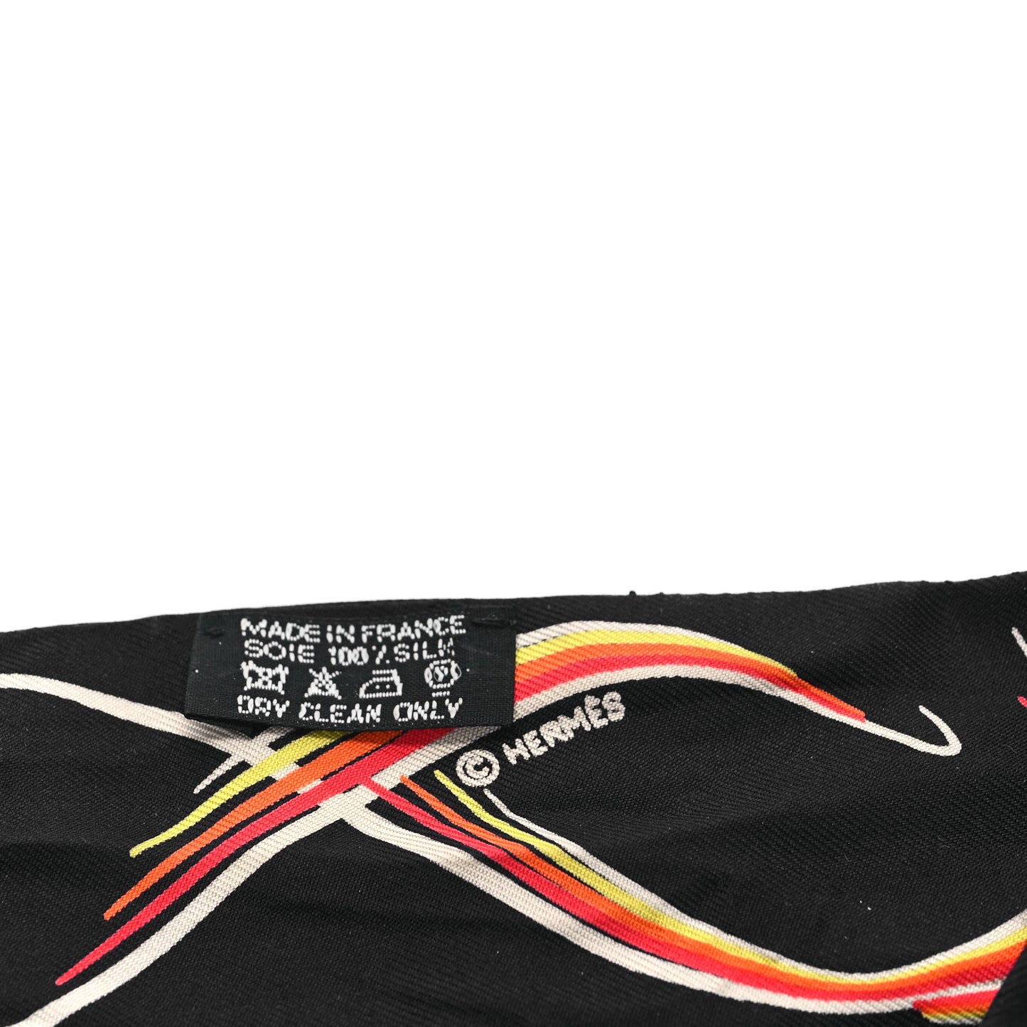 Silk 24 Faubourg Twilly Scarf Black Multicolor