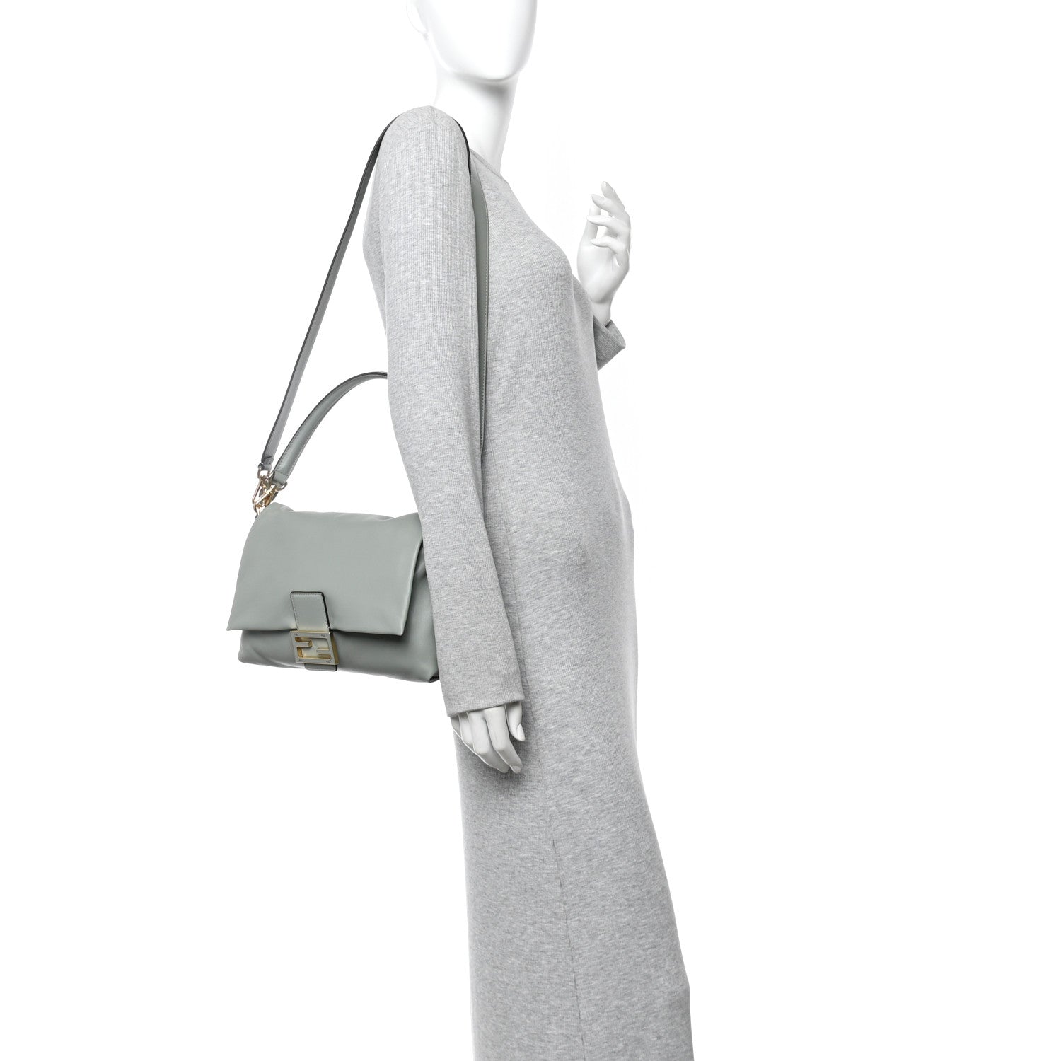 Fendi Nappa Medium Mamma Baguette Matcha Green 2 of 10