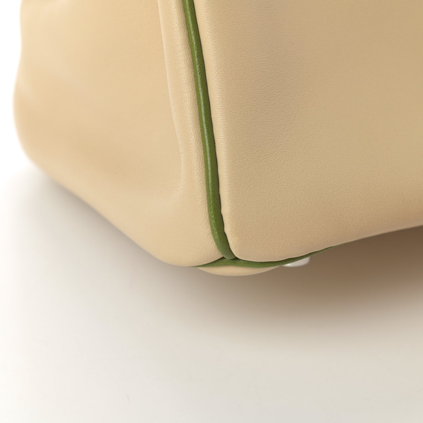 Swift Horseshoe Bi-Color Birkin 30 Parchemin Pelouse