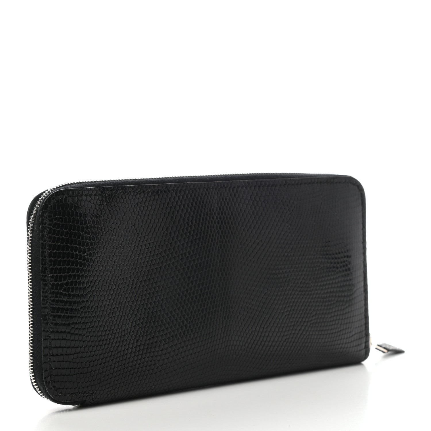 Hermes Lizard Azap Wallet Black 3 of 7