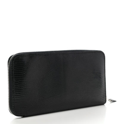 Hermes Lizard Azap Wallet Black 3 of 7
