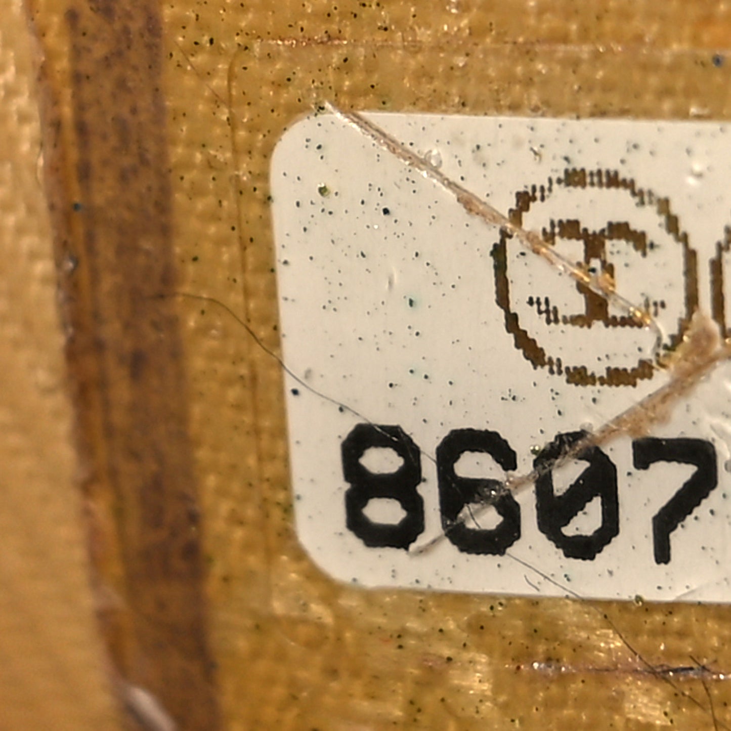 Grained Calfskin CC Button Medium Pouch Cosmetic Case Orange