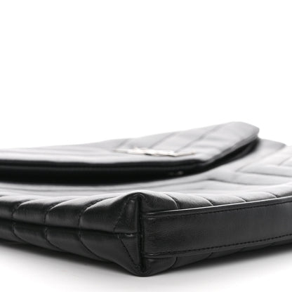 Saint Laurent Calfskin Y Quilted Monogram Loulou Document Holder Black 9 of 10