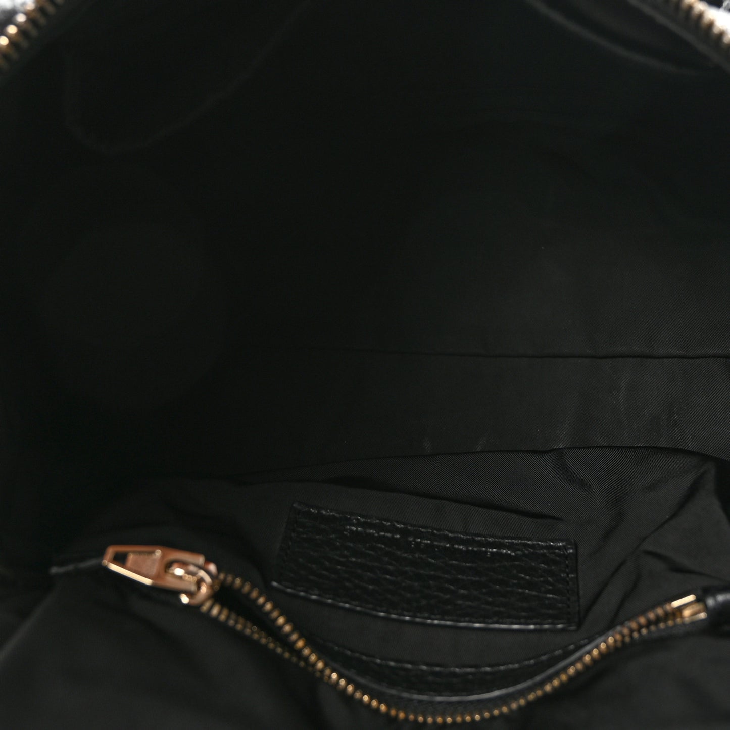 Pebbled Lambskin Rocco Black Pale Gold Hardware