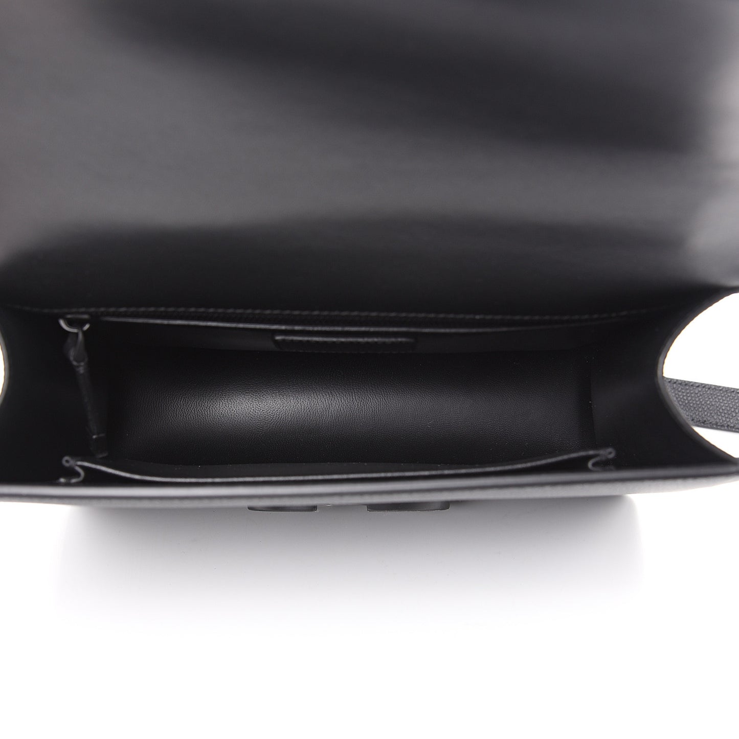 Ultra Matte Grained Calfskin 30 Montaigne Flap Bag Black