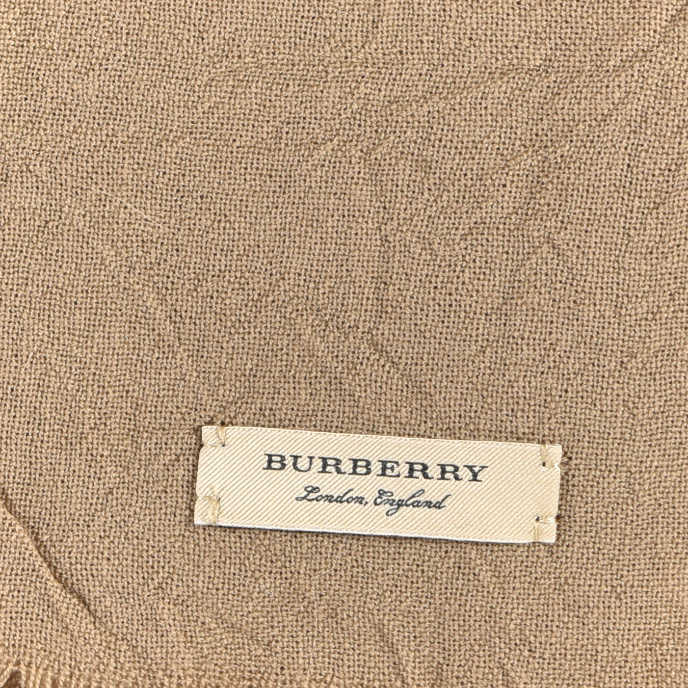 Burberry Wool Giant Check Scarf Trench 2 of 3